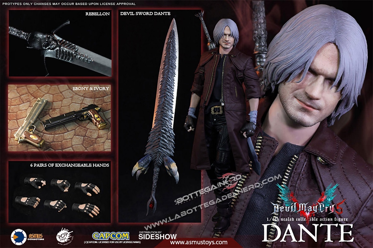 Boneco Dante Devil May Cry Action Figure Grande na Caixa no Shoptime