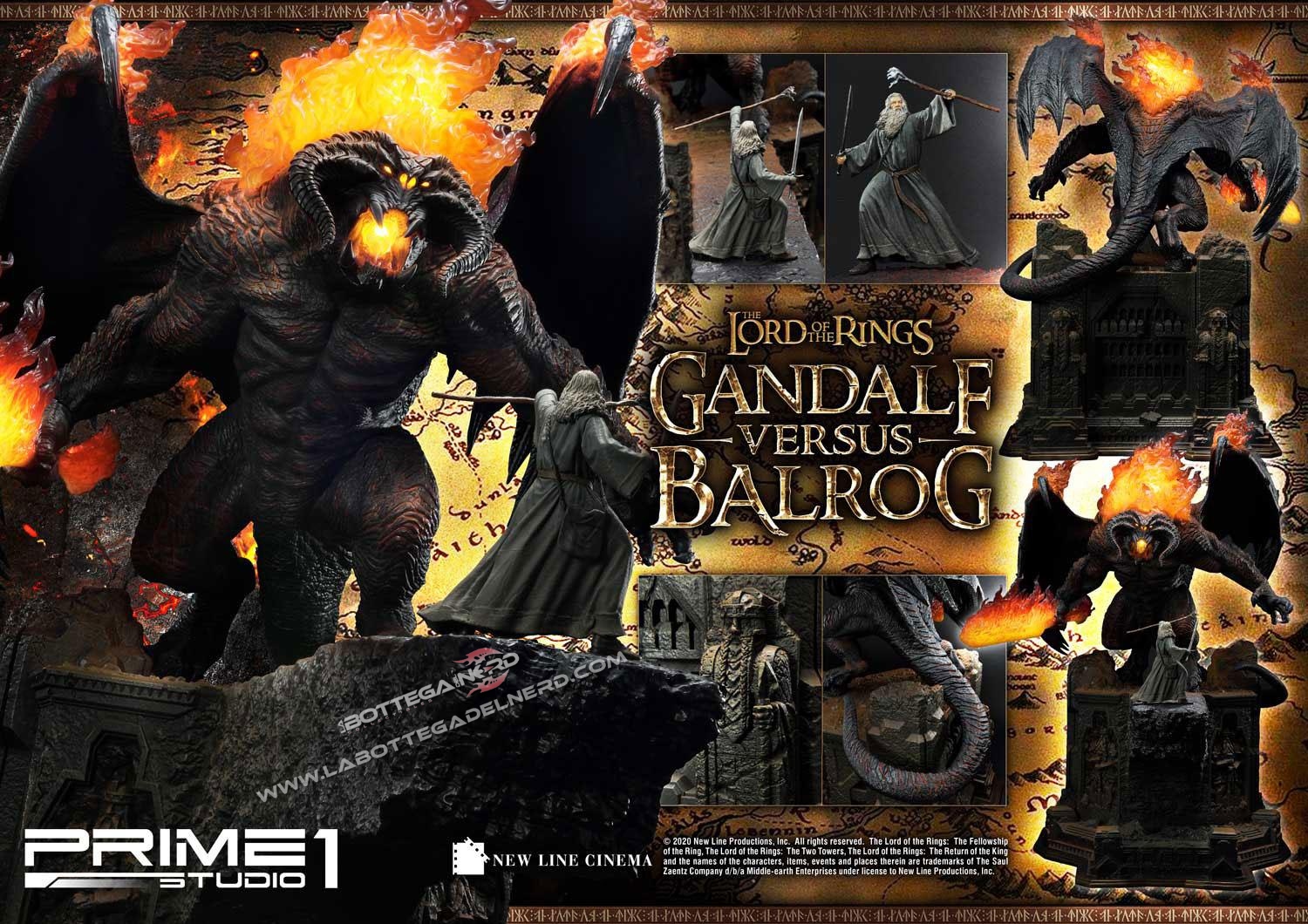 Il Signore degli Anelli - Statua Gandalf Vs. Balrog 79cm