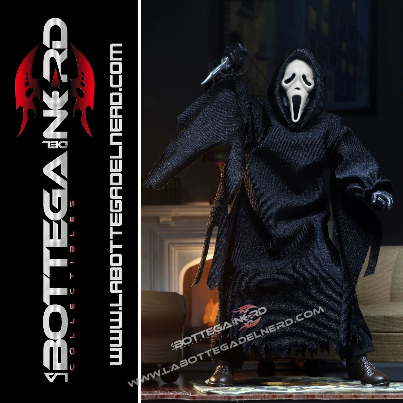 Ghostface SCREAM - Retro Action Figure Ghostface (Updated) 20cm