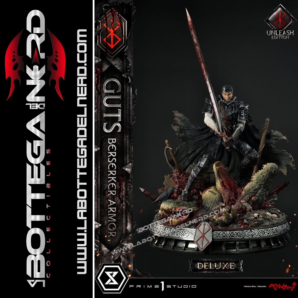 Berserk statuette 1/4 guts berserker armor unleash edition deluxe version  91 cm