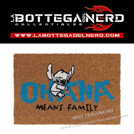 ZERBINO IN FIBRA - LILO & STITCH Marrone 40x60