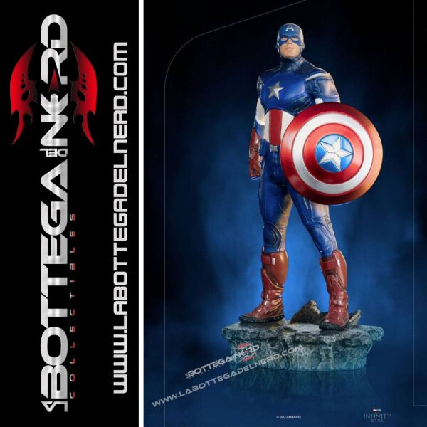 The Infinity Saga - BDS Statue 1/10 Captain America Battle of NY 23cm