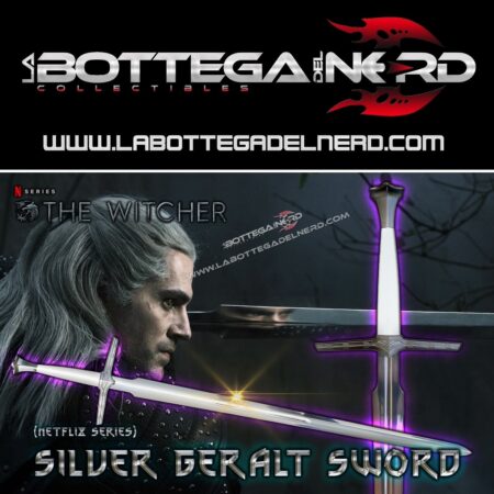 The Witcher - NETFLIX SERIES Replica Spada d'argento Geralt di Rivia Deluxe