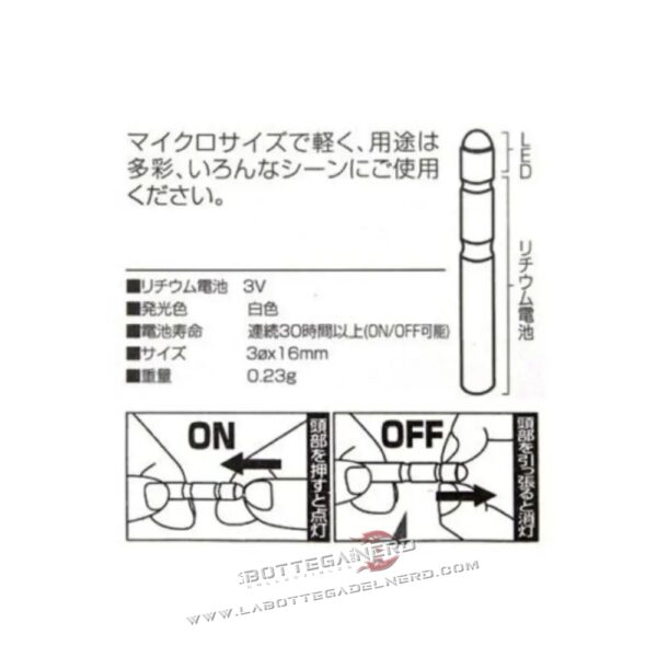 LUCE LED 316R 3.0x16mm (For Pop Up Parade Berserker Armor)