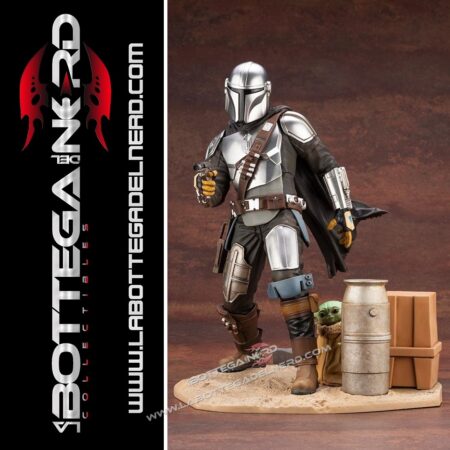 Star Wars The Mandalorian - Statua 1/7 Mandalorian & The Child 26cm