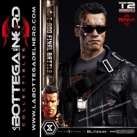 Terminator 2 - Statue 1/3 T-800 Final Battle Deluxe Bonus Version 75cm