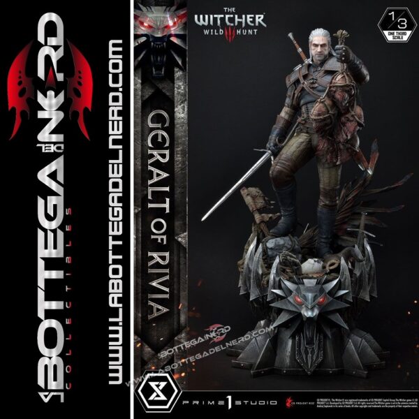 Witcher 3 Wild Hunt - Statua 1/3 Geralt of Riva 88cm