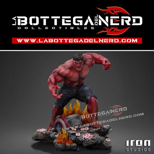 Marvel - Art Scale Statue 1/10 Red Hulk 23cm