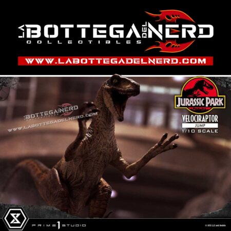 Jurassic Park - Statue 1/10 Velociraptor Jump 21cm