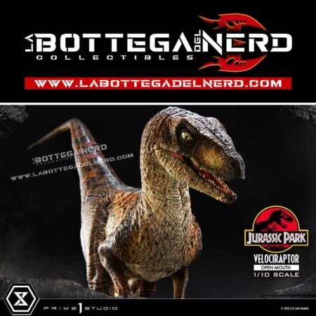 Jurassic Park - Statue 1/10 Velociraptor Open Mouth 20cm