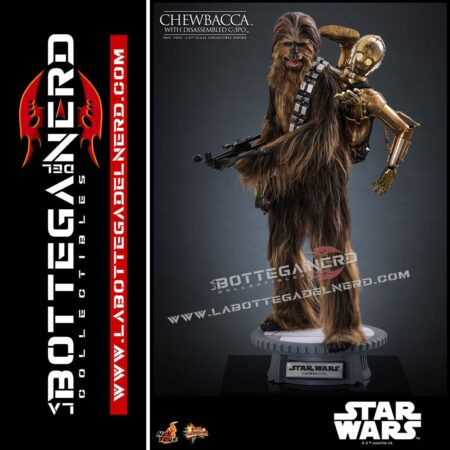 Wars Episode V - Action Figure 1/6 Chewbacca with C-3PO 36cm