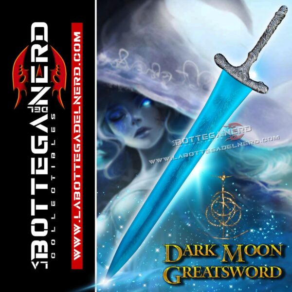 Elden Ring - Replica Dark Moon Greatsword + Pannello a muro 130cm