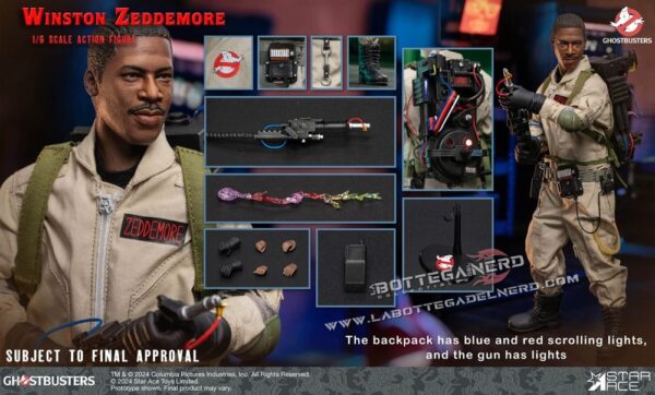 Ghostbusters (1984) - Action Figure 1/6 Winston Zeddemore 30cm - immagine 7