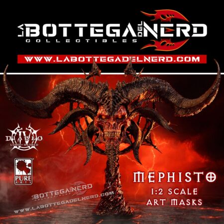 DIABLO IV: Lord of Hatred - Scale art Mask 1/2 Mephisto 43cm