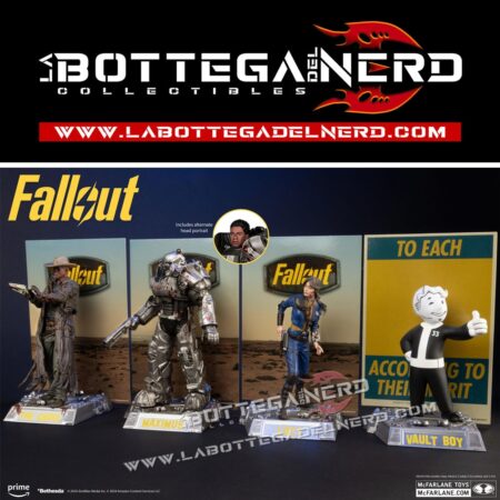 Fallout - Statue 4-Pack Lucy, Maximus, The Ghoul & Vault Boy 15cm