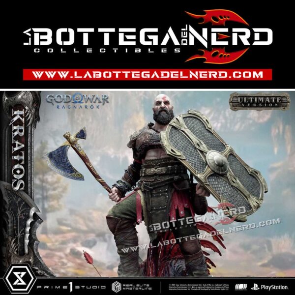 God of War: Ragnarok - Masterline Statue 1/3 Kratos Ver. Ultimate 95cm