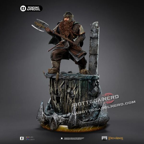 The Lord of the Rings - Statue 1/10 Gimli Unleashed 26cm - immagine 2