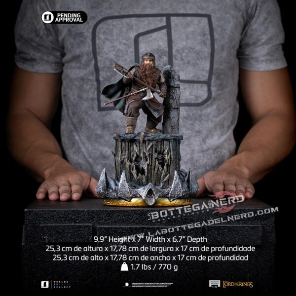 The Lord of the Rings - Statue 1/10 Gimli Unleashed 26cm - immagine 10