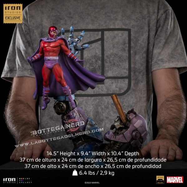 Marvel: X-Men - Statue 1:10 Magneto vs. Sentinel CCXP23 Exclusive - immagine 9