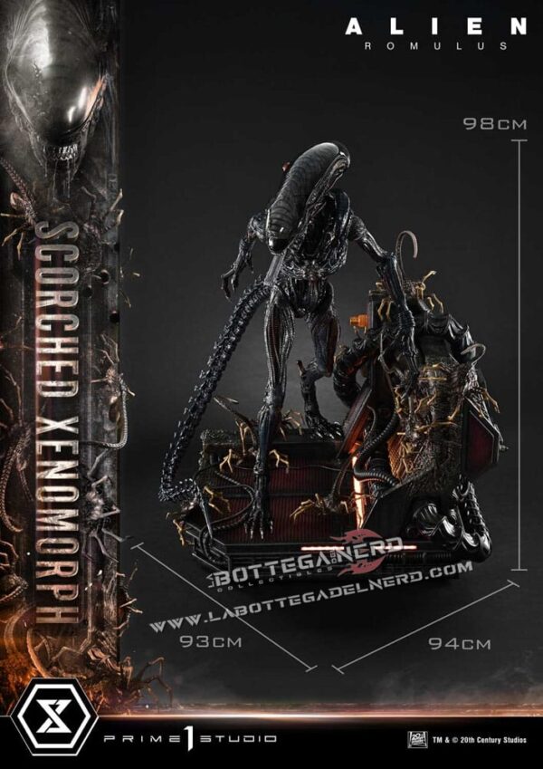Alien: Romulus - XL Statue 1/3 Scorched Xenomorph 98cm - immagine 11