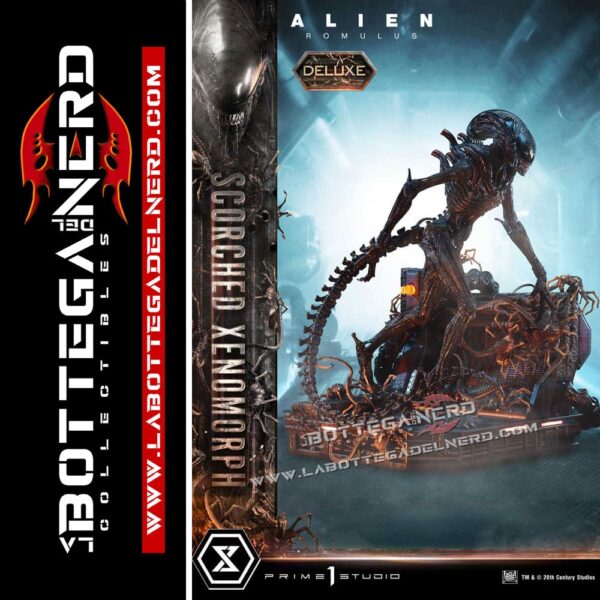 Alien: Romulus - XL Statue 1/3 Scorched Xenomorph Deluxe 98cm