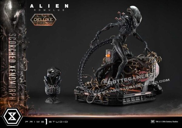 Alien: Romulus - XL Statue 1/3 Scorched Xenomorph Bonus Deluxe 98cm - immagine 5