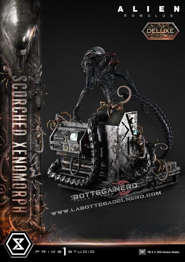 Alien: Romulus - XL Statue 1/3 Scorched Xenomorph Bonus Deluxe 98cm - immagine 11