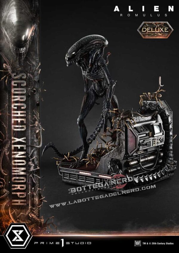 Alien: Romulus - XL Statue 1/3 Scorched Xenomorph Bonus Deluxe 98cm - immagine 10