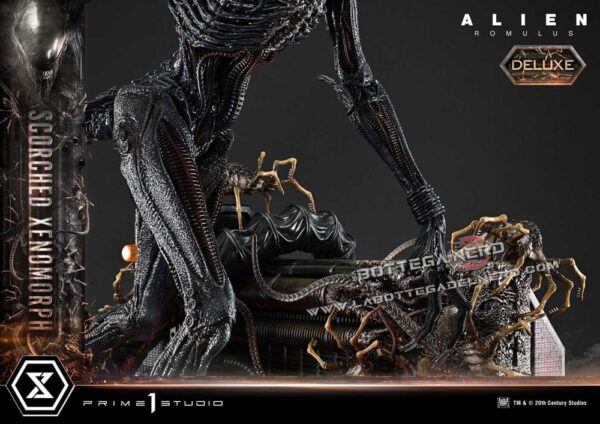 Alien: Romulus - XL Statue 1/3 Scorched Xenomorph Bonus Deluxe 98cm - immagine 7