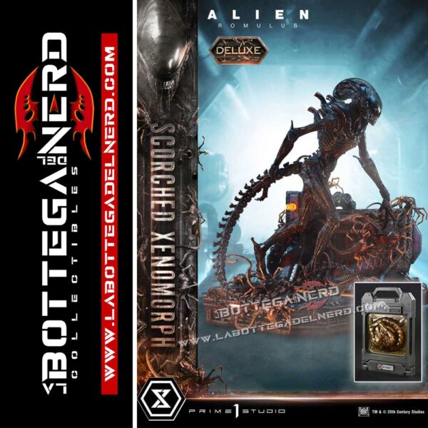 Alien: Romulus - XL Statue 1/3 Scorched Xenomorph Bonus Deluxe 98cm