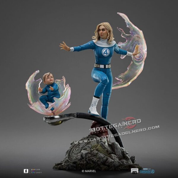 Fantastic Four - Statue 1/10 Invisible Woman and Franklin 28cm - immagine 2
