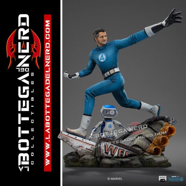 Fantastic Four - Statue 1/10 Mr. Fantastic and H.E.R.B.I.E 26cm