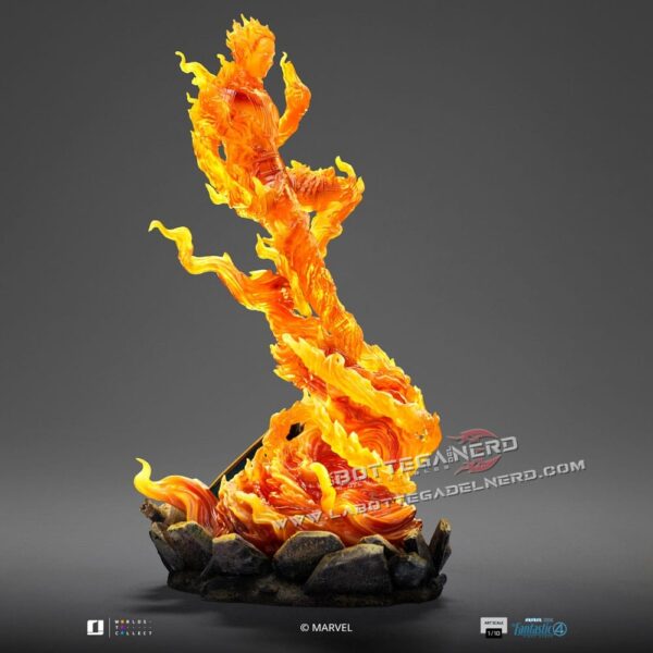 Fantastic Four - Art Scale Statue 1/10 Human Torch 30cm - immagine 3
