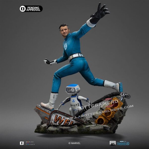 Fantastic Four - Statue 1/10 Mr. Fantastic and H.E.R.B.I.E 26cm - immagine 2