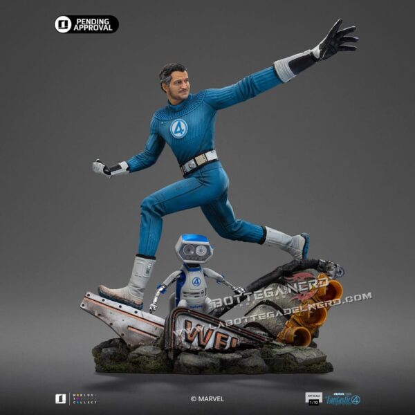 Fantastic Four - Statue 1/10 Mr. Fantastic and H.E.R.B.I.E 26cm - immagine 4