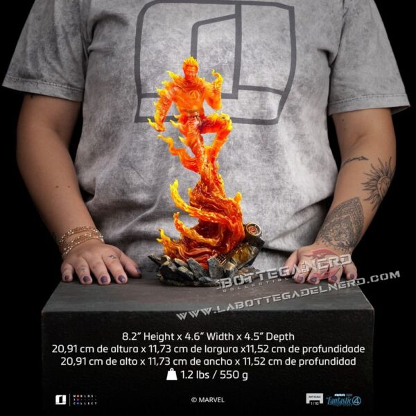 Fantastic Four - Art Scale Statue 1/10 Human Torch 30cm - immagine 9