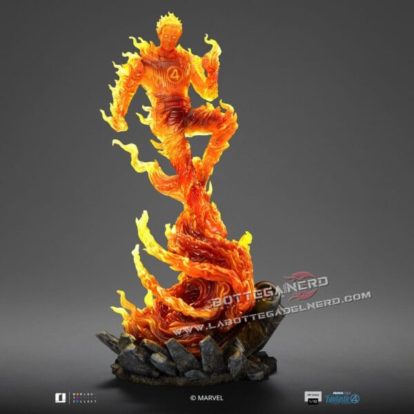 Fantastic Four - Art Scale Statue 1/10 Human Torch 30cm - immagine 2