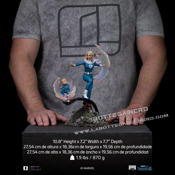 Fantastic Four - Statue 1/10 Invisible Woman and Franklin 28cm - immagine 9