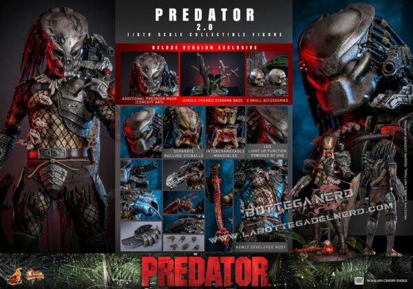 Predator - Action Figure 1/6 Predator (2.0) Deluxe 34cm - immagine 18