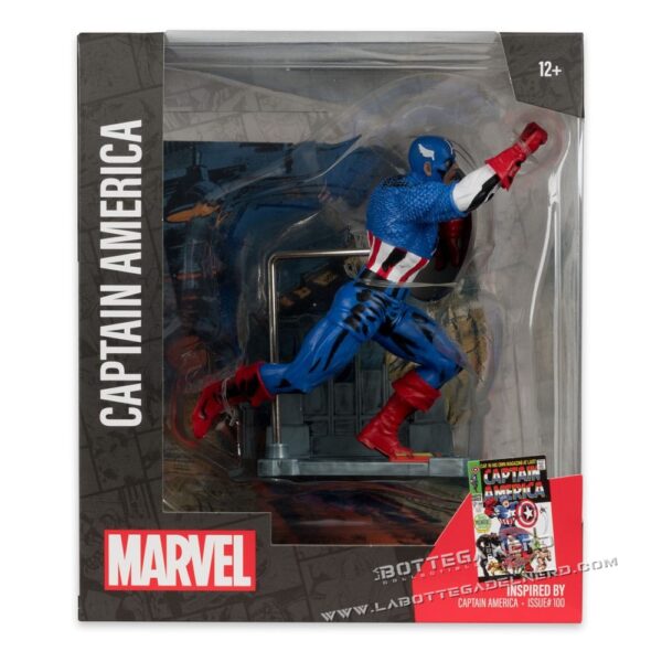 Marvel - PVC Statue 1/10 Captain America #100 15cm - immagine 5