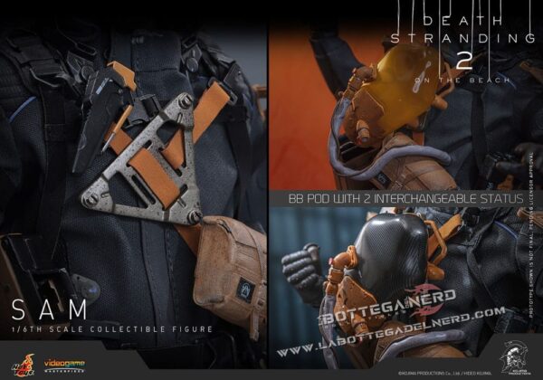 Death Stranding 2 - Masterpiece Action Figure 1/6 Sam 31cm - immagine 14