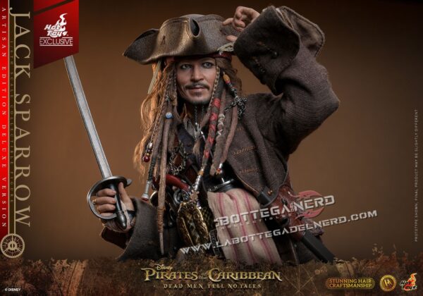 Pirates of the Caribbean - Jack Sparrow Action Figure Artisan edition 30cm - immagine 6