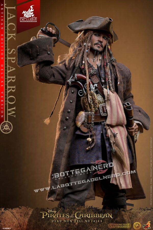 Pirates of the Caribbean - Jack Sparrow Action Figure Artisan edition 30cm - immagine 7