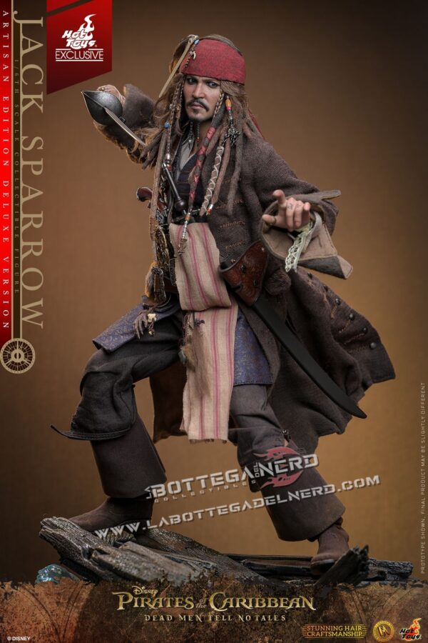 Pirates of the Caribbean - Jack Sparrow Action Figure Artisan edition 30cm - immagine 10