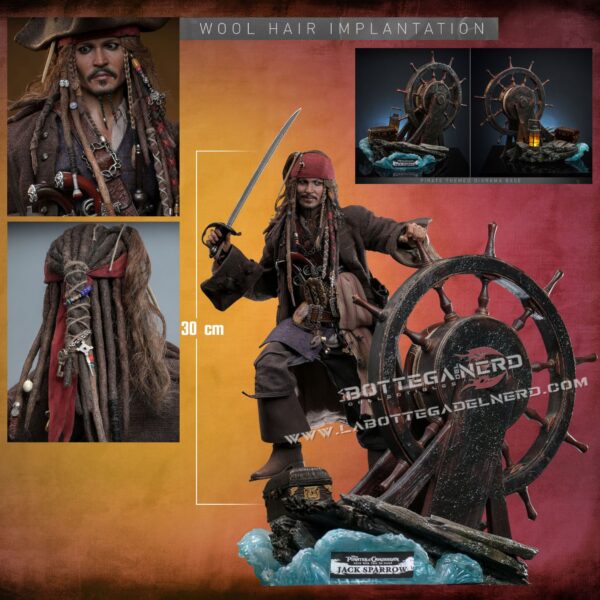 Pirates of the Caribbean - Jack Sparrow Action Figure Artisan edition 30cm - immagine 14