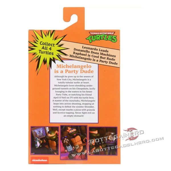 Teenage Mutant Ninja Turtles - Action Figure Michelangelo VHS 18cm - immagine 4