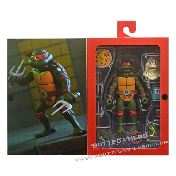 Teenage Mutant Ninja Turtles - Action Figure Raffaello VHS 18cm - immagine 2