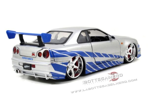 Fast & Furious - Diecast Modell 1/24 2002 Nissan Skyline - immagine 4