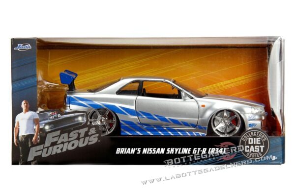Fast & Furious - Diecast Modell 1/24 2002 Nissan Skyline - immagine 8