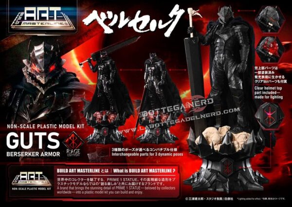 Berserk - Masterline Model Kit Guts Berserker Armor Rage 30cm - immagine 13